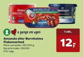 SuperBrugsen Amanda eller Bornholms Fiskemarked tilbud