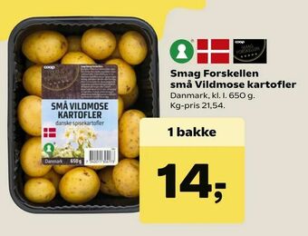 SuperBrugsen Smag Forskellen små Vildmose kartofler tilbud