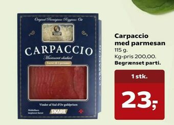 Carpaccio med parmesan