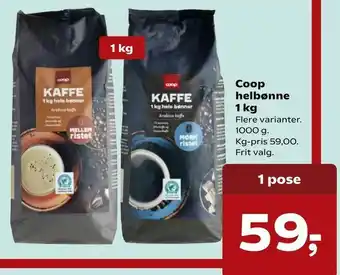 SuperBrugsen Coop helbønne tilbud
