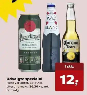 SuperBrugsen Udvalgte specialøl tilbud