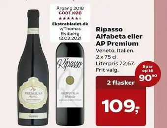 SuperBrugsen Ripasso Alfabeta eller AP Premium tilbud