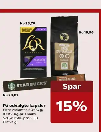 SuperBrugsen På udvalgte kapsler tilbud