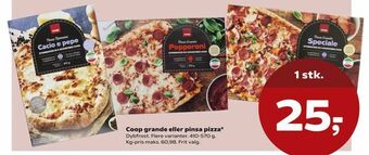 SuperBrugsen Coop grande eller pinsa pizza tilbud