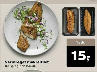 SuperBrugsen Varmrøget makrelfilet tilbud