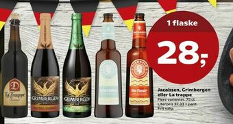 SuperBrugsen Jacobsen, Grimbergen eller La trappe tilbud