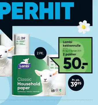 Bilka Lambi køkkenrulle tilbud
