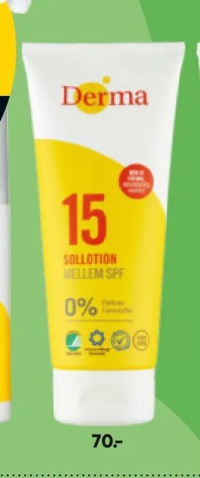 Bilka Nivea eller Derma solcreme tilbud