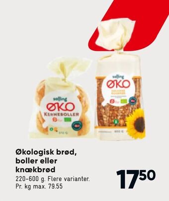 Bilka Økologisk brød, boller eller knækbrød tilbud