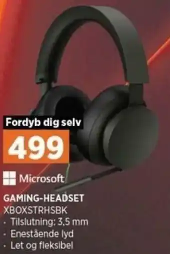 Power Gaming-Headset XBOXSTRHSBK tilbud