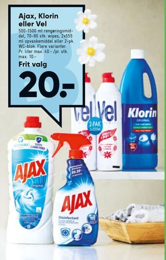 Bilka Ajax, Klorin eller Vel tilbud