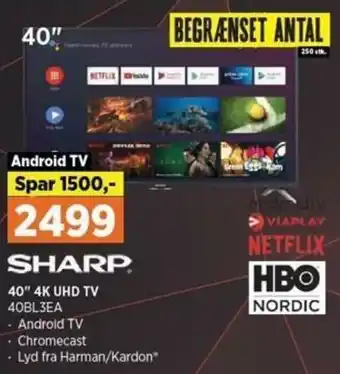 Power 40" 4K UHD TV 40BL3EA tilbud