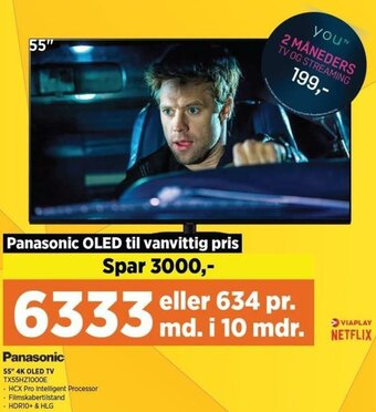 Power Panasonic 55" 4k OLED TV TX55HZ1000E tilbud