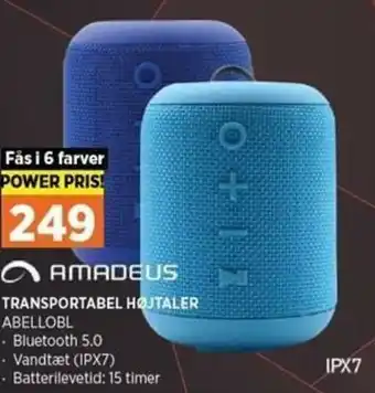 Power Transportabel Højtaler ABELLOBL tilbud