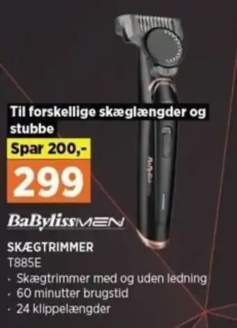 Power Skægtrimmer T885E tilbud
