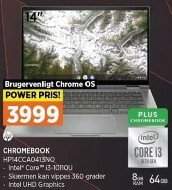 Power Chromebook HP14CCA0413NO tilbud