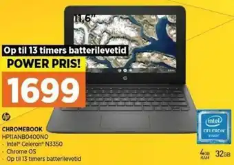 Power Chromebook HP11ANB0400NO tilbud