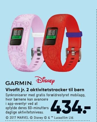 Bilka Vivofit jr. 2 aktivitetstracker til børn tilbud