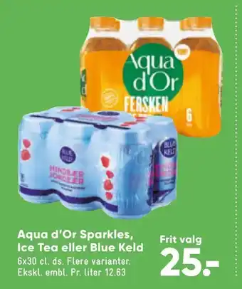 Bilka Aqua d'Or Sparkles, Ice Tea eller Blue Keld tilbud