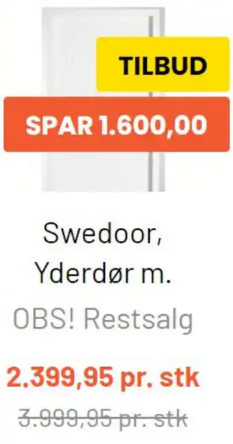 Silvan Swedoor, Yderdør M. tilbud