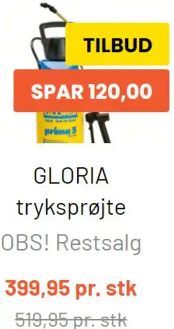 Gloria Tryksprøjte