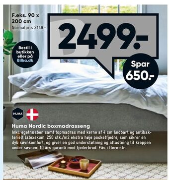 Bilka Huma Nordic boxmadrasseng tilbud
