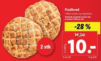 Lidl Fladbrød 2x200g tilbud