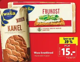 Lidl Wasa Knekbrød tilbud
