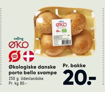 Bilka Økologiske danske porto bello svampe tilbud