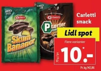 Lidl Carletti Snack 70g tilbud