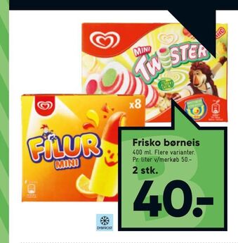 Bilka Frisko børneis tilbud