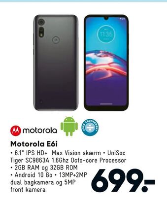 Bilka Motorola E6i tilbud