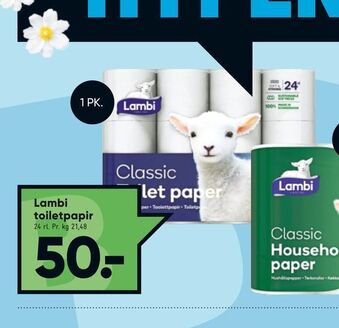 Bilka Lambi toiletpapir tilbud
