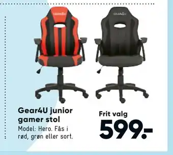 Bilka Gear4U junior gamer stol tilbud