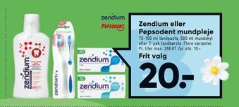 Bilka Zendium eller Pepsodent mundpleje tilbud