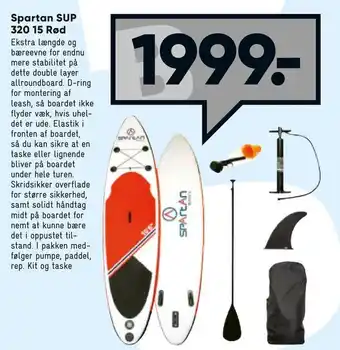 Bilka Spartan SUP 320 15 Rød tilbud