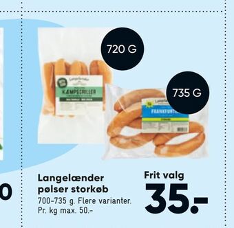 Langelænder pølser storkøb