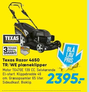 Bilka Texas Razor 4650 TR/WE plæneklipper tilbud