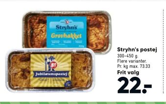 Bilka Stryhn's postej tilbud