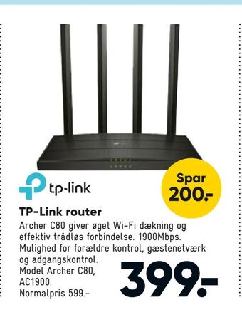 Bilka TP-Link router tilbud