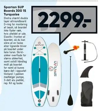 Bilka Spartan SUP Boards 300 15 Turquoise tilbud