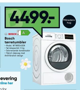 Bilka Bosch tørretumbler tilbud