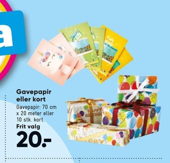 Bilka Gavepapir eller kort tilbud