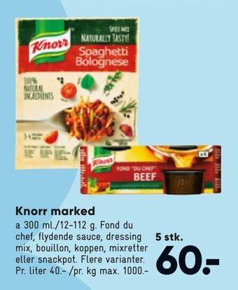 Bilka Knorr marked tilbud