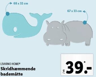 Lidl Skridhæmmende Bademåtte tilbud