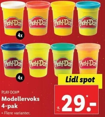 Lidl Modellervoks 4-Pak tilbud