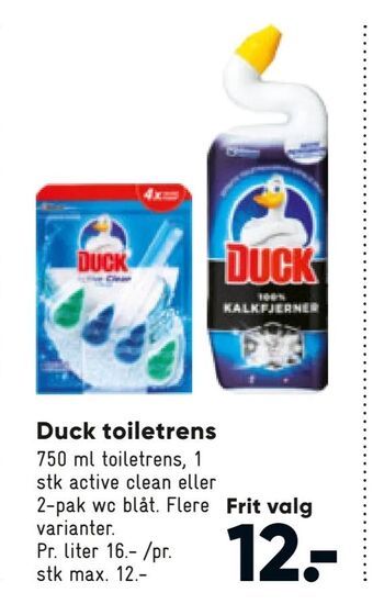 Bilka Duck toiletrens tilbud