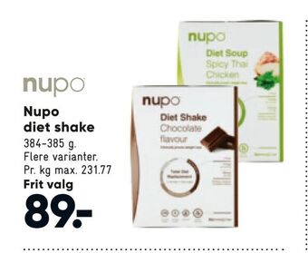 Bilka Nupo diet shake tilbud