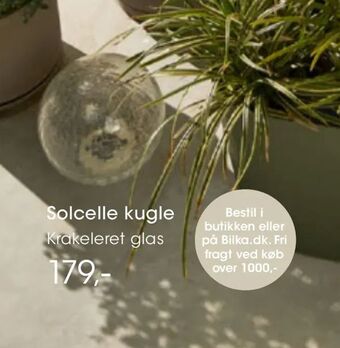 Bilka Solcelle kugle tilbud