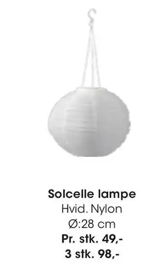 Bilka Solcelle lampe tilbud